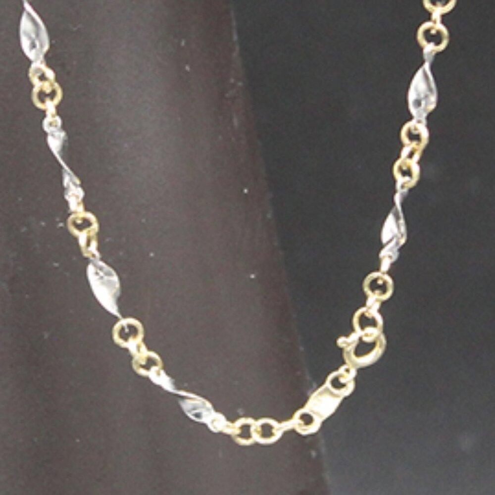 14K Multitone Bracelet Anklet